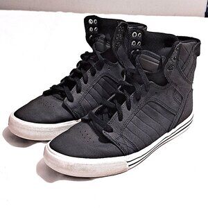 Vintage Supra Skytop Men’s Black High Top Sneakers – Size 8 US